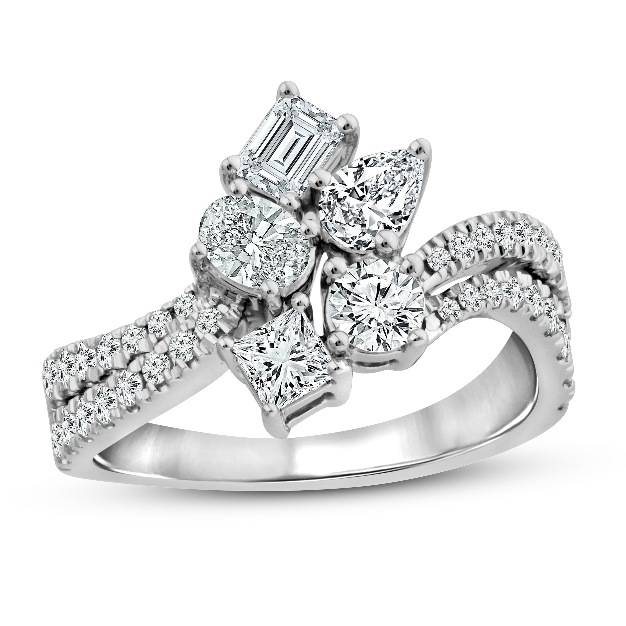 Diamond Ring1-1/2cttw 10K White Gold