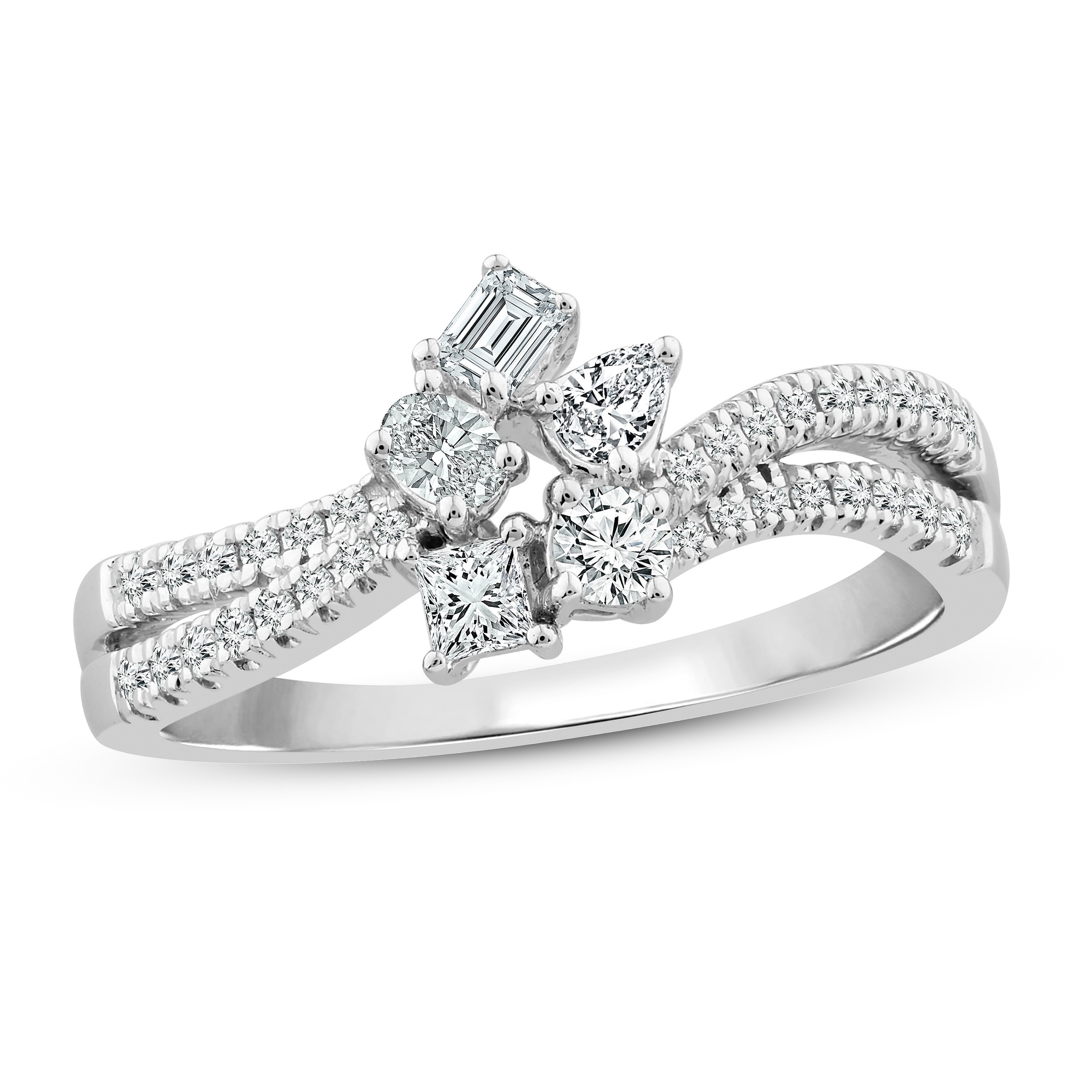 Diamond Ring 1/2cttw 10K White Gold