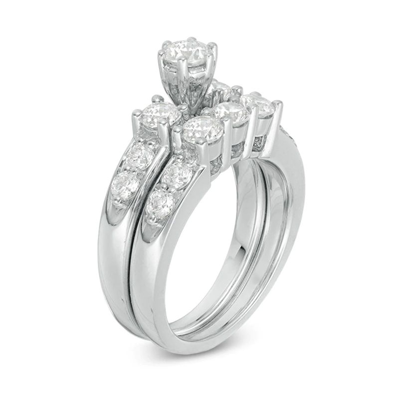 3 CT.Diamond  Bridal Set in 14K White Gold