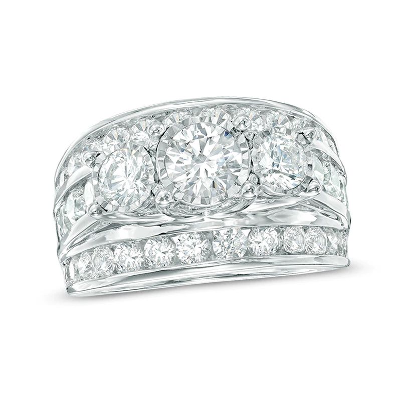4 CT. T.W. Diamond  Ring in 14K White Gold