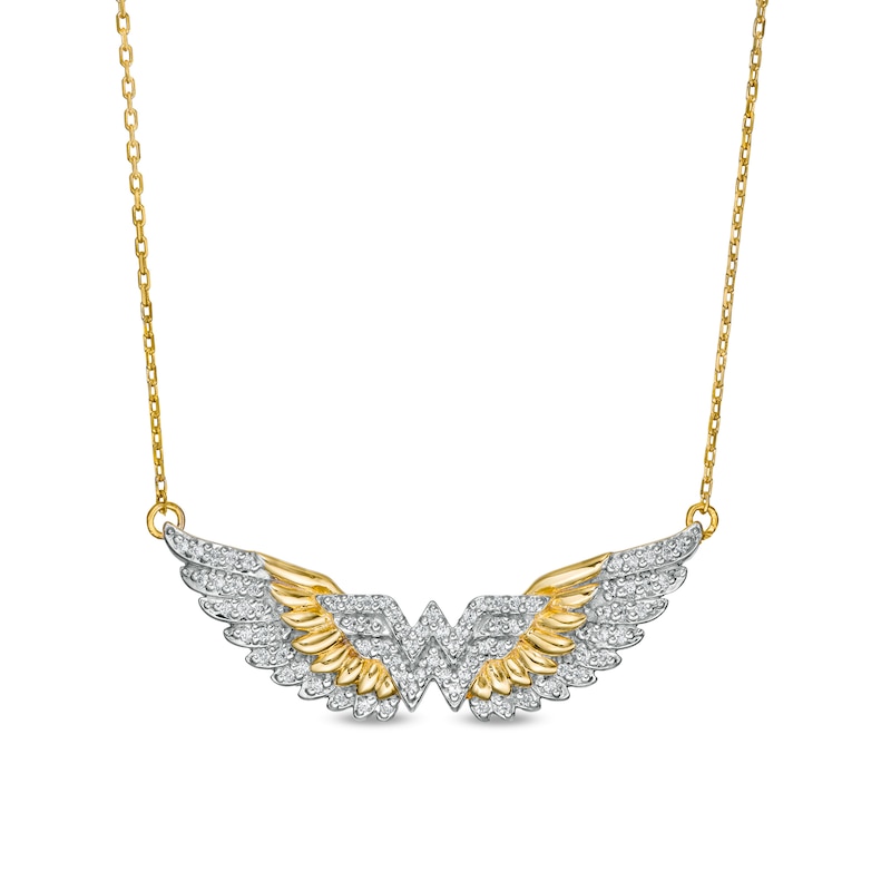 1/4CT.T.W. Diamond Wings Necklace in 10K Gold