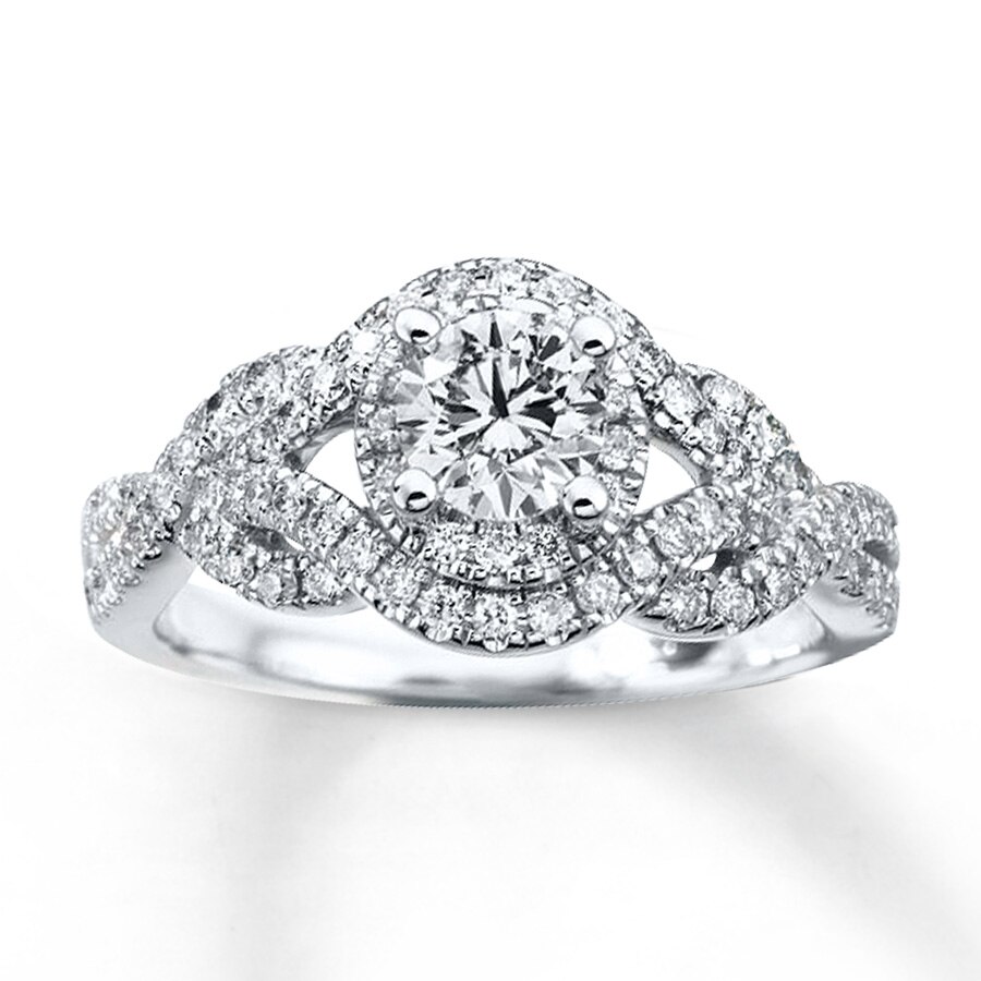 Ring 1 ct tw Diamonds 14K White Gold