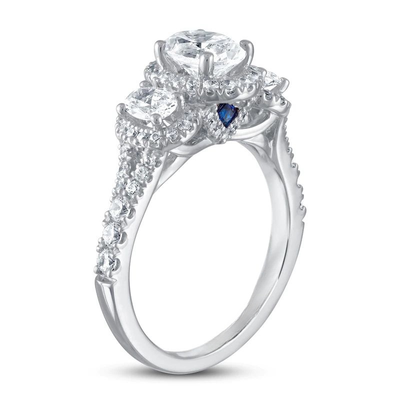 3-Stone Diamond Ring1-3/4cttw 14K White Gold